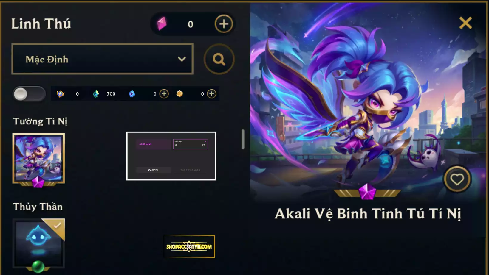 AKALI VỆ BINH TINH TÚ CLONE